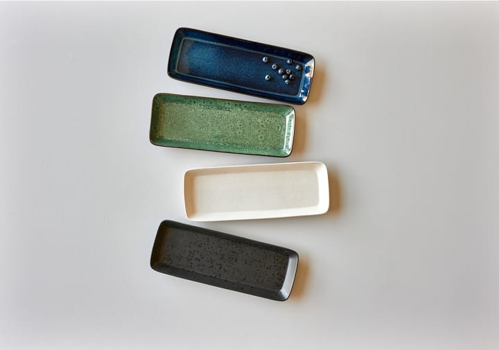 Bitz serveerschaal 38x14 cm, Zwart-groen Bitz