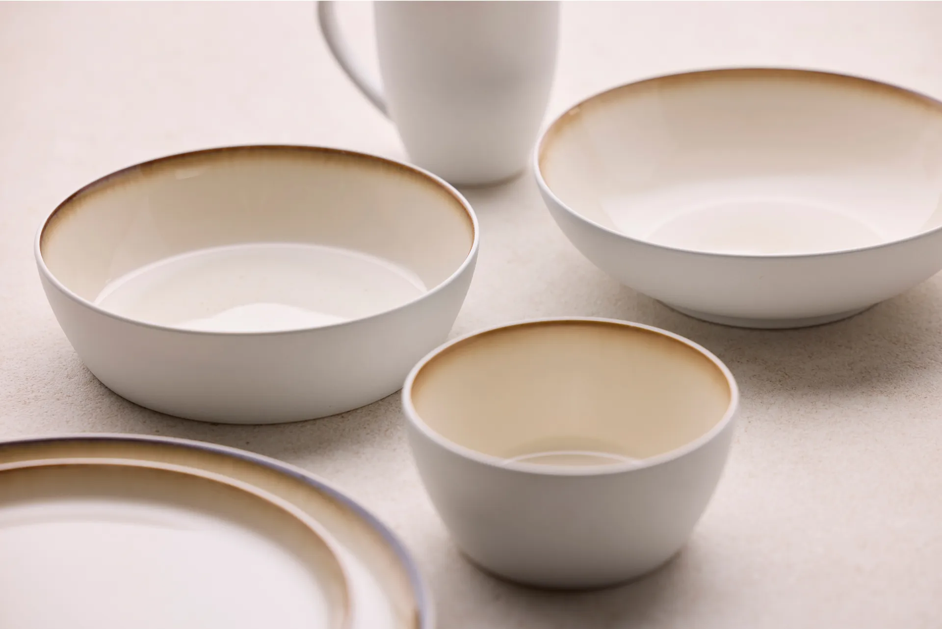 Bitz soepkom Ø 18 cm, Wit-crèmewit Bitz