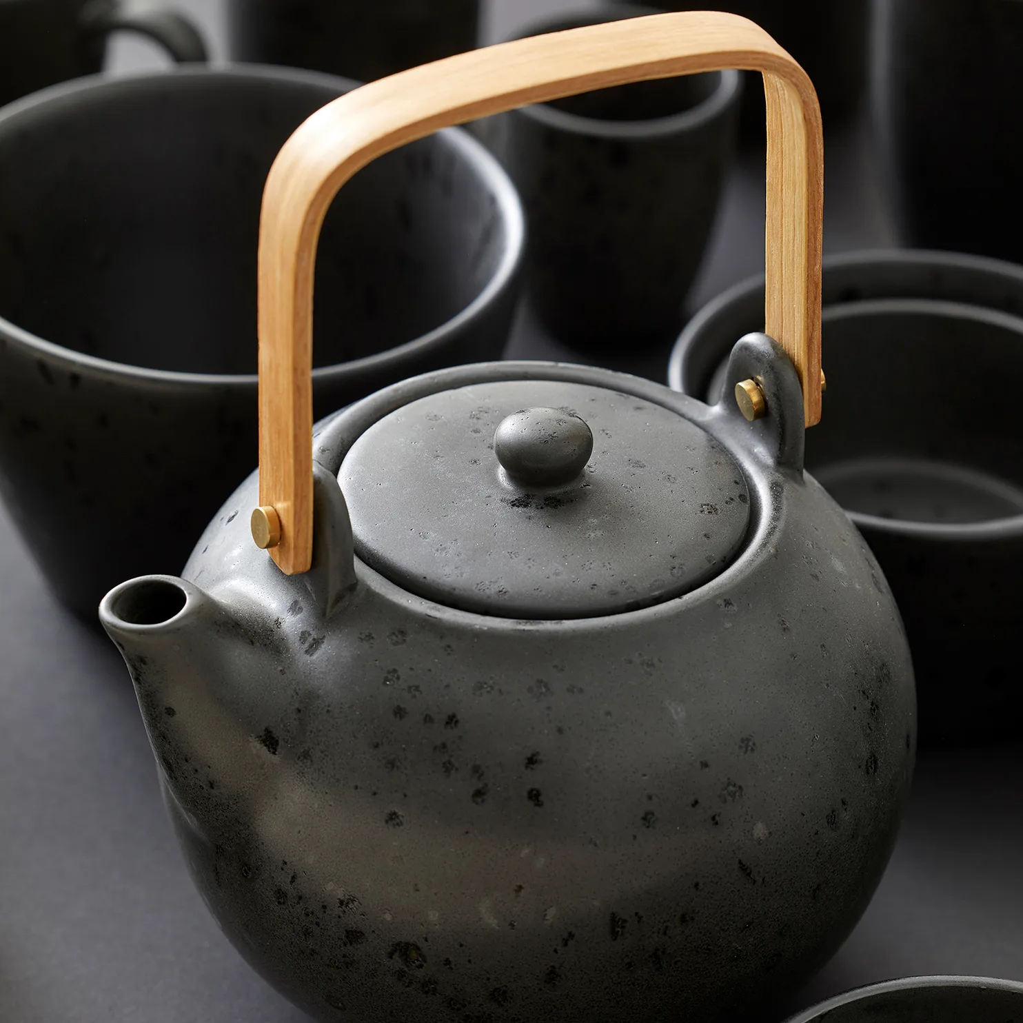 Bitz theepot 1,2 l mat, Zwart Bitz