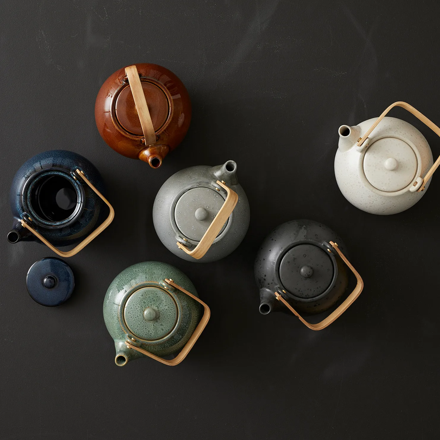 Bitz theepot 1,2 l mat, Zwart Bitz