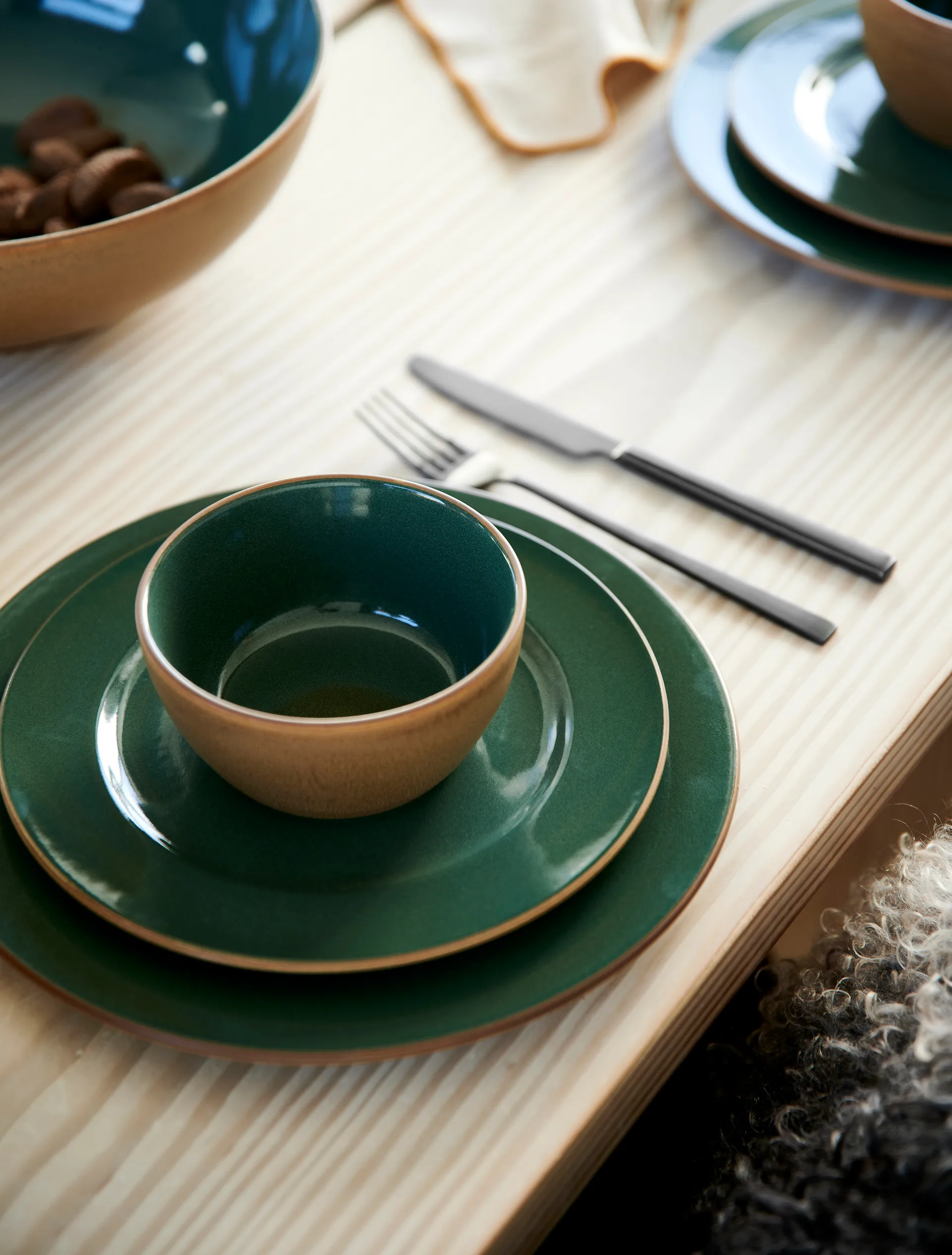 Bitz Wood dessertbord Ø22 cm, Wood-forest Bitz