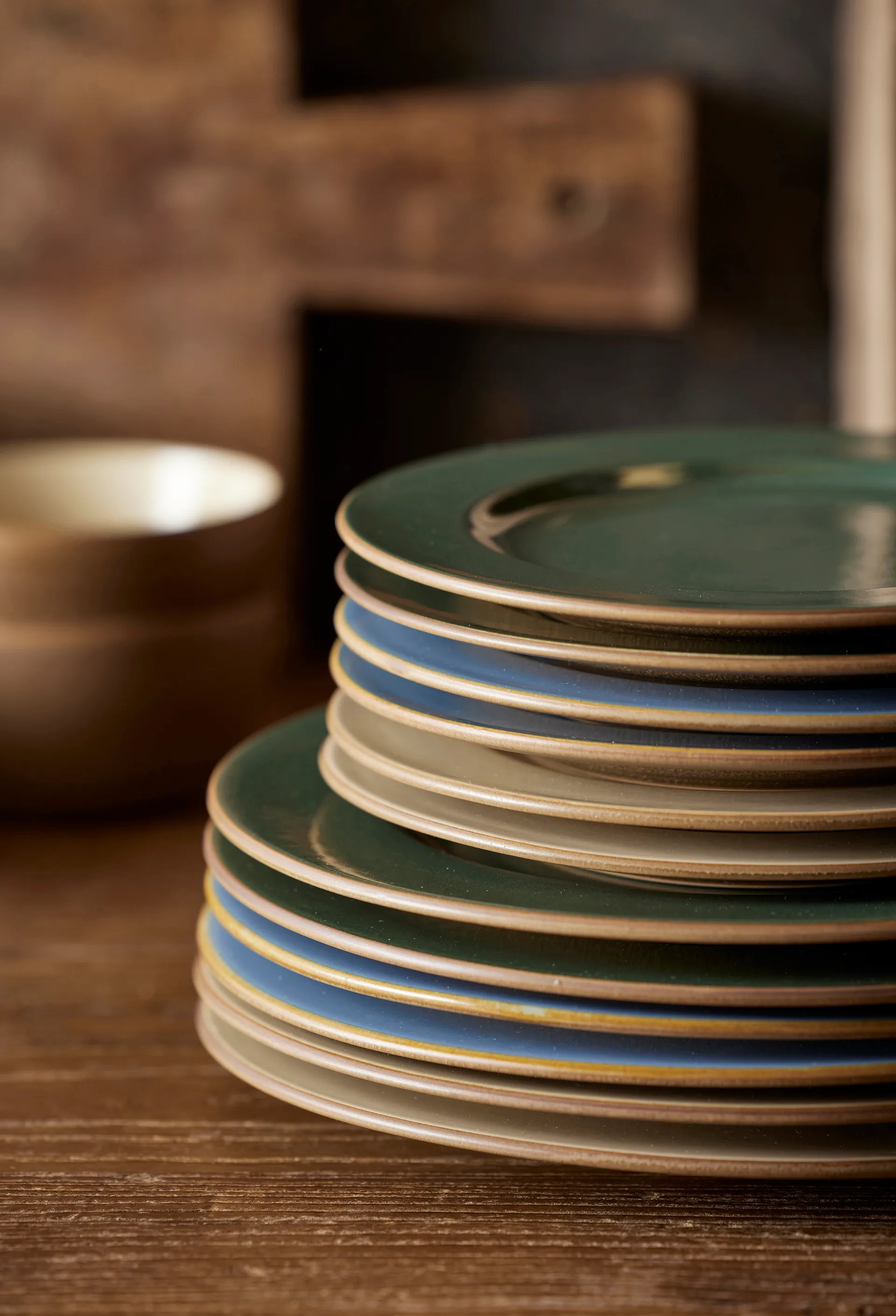 Bitz Wood dessertbord Ø22 cm, Wood-forest Bitz