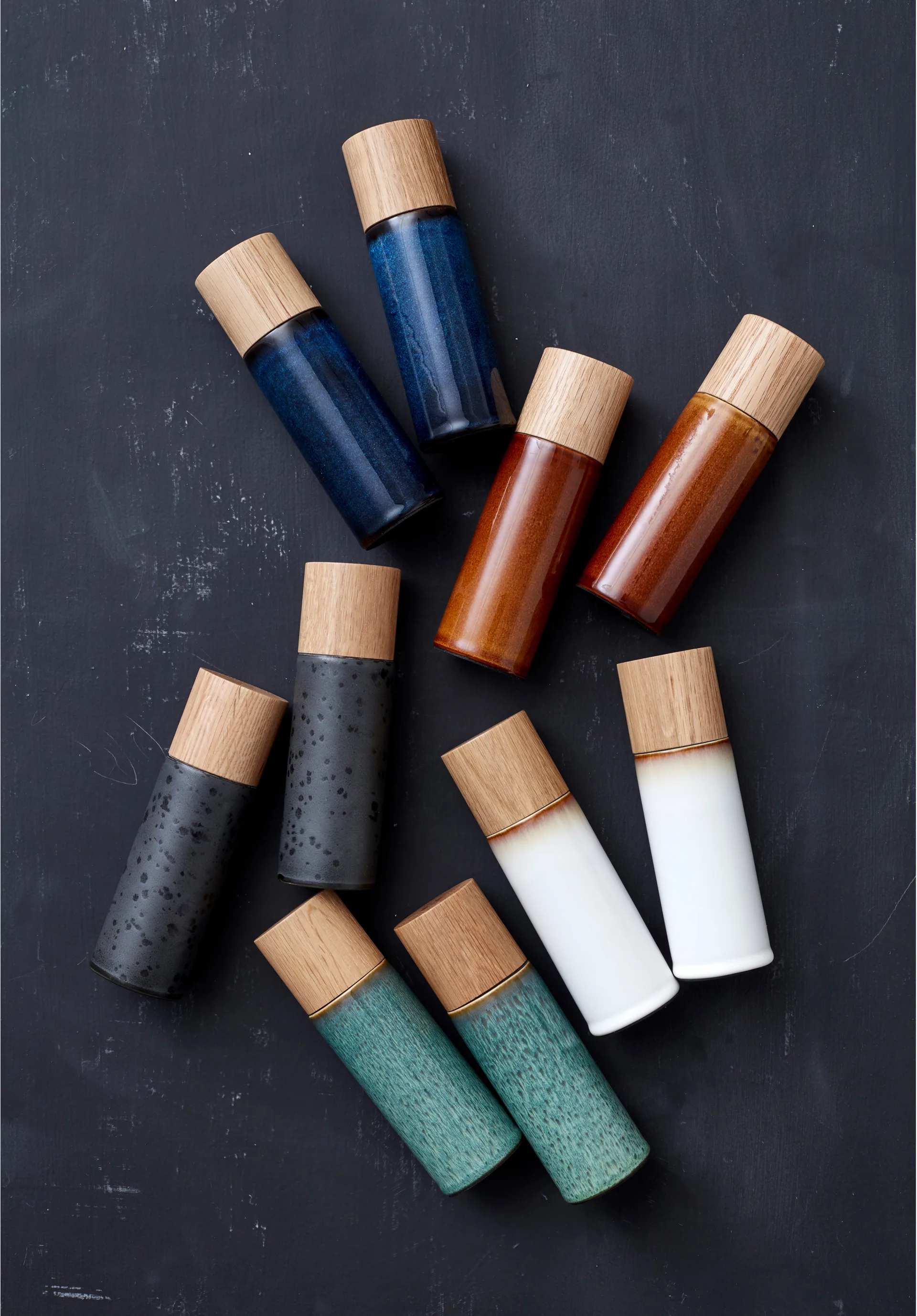 Bitz Zout- & Pepermolen 17 cm 2-delig, Groen Bitz