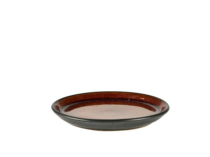 Gastro bord Ø17 cm - Zwart-amber - Bitz