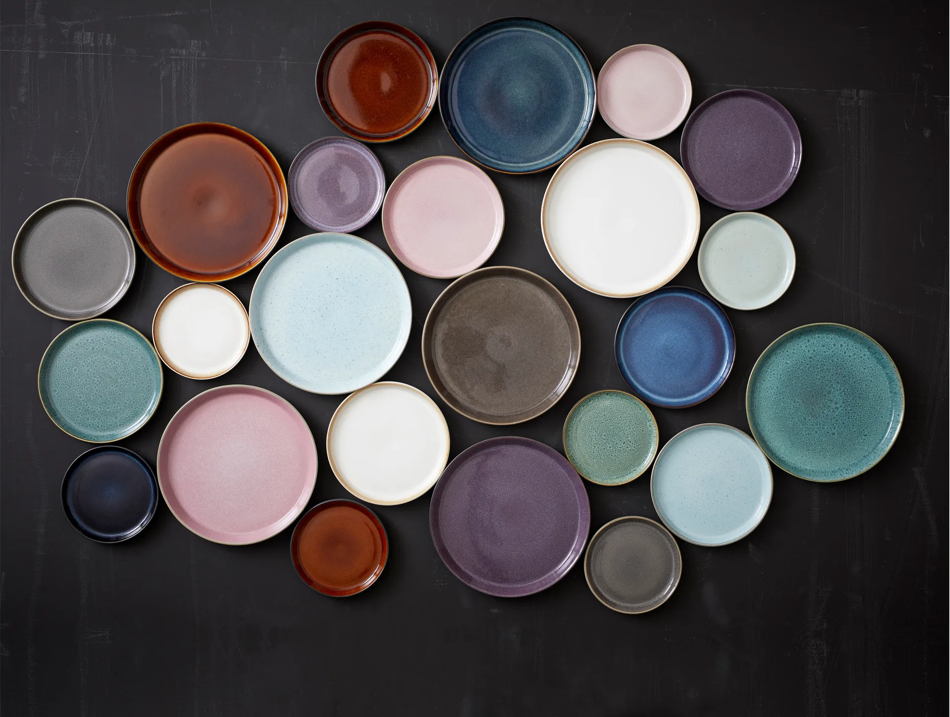 Gastro bord Ø17 cm, Zwart-donkerblauw Bitz