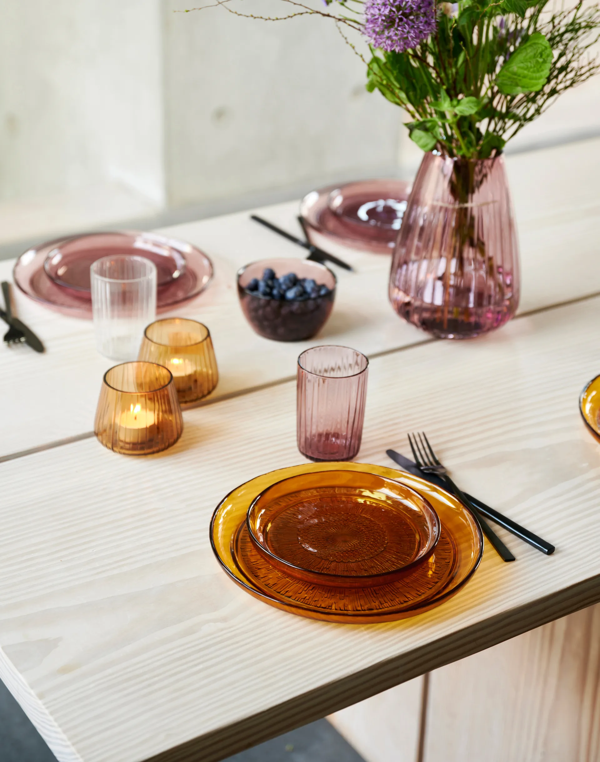 Kusintha bord Ø25 cm, Amber Bitz