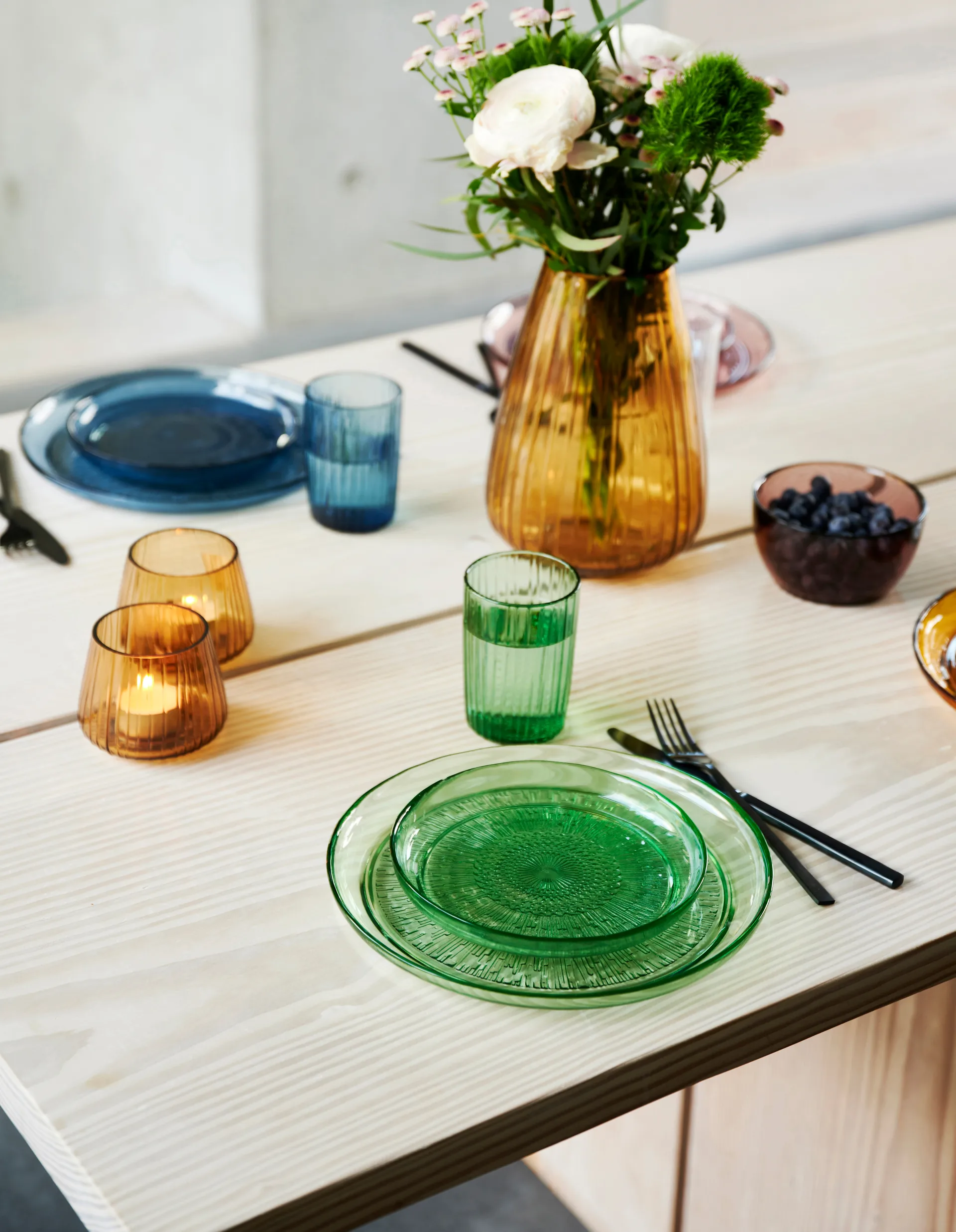 Kusintha bord Ø25 cm, Groen Bitz