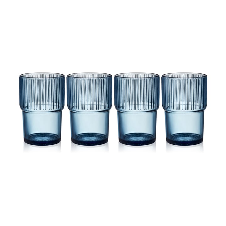 Kusintha caféglas 38 cl 4-pack - Blue - Bitz