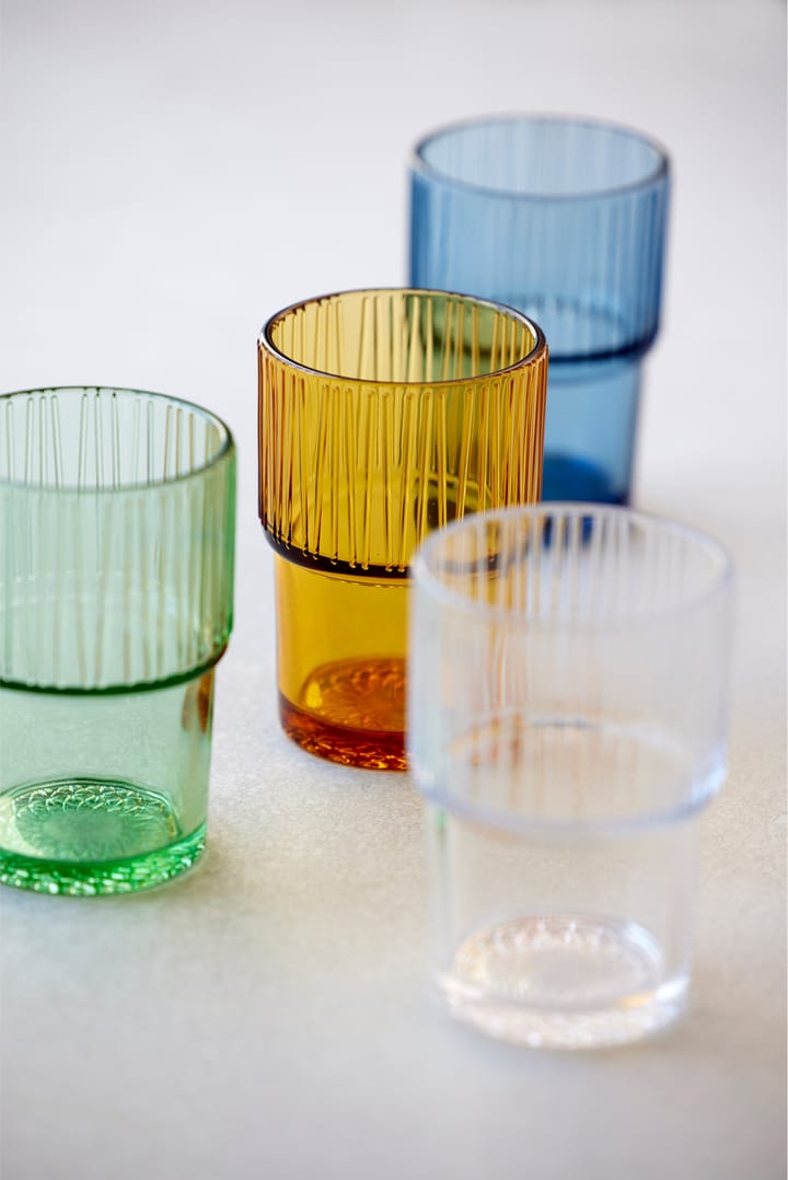 Kusintha caféglas 38 cl 4-pack, Clear Bitz