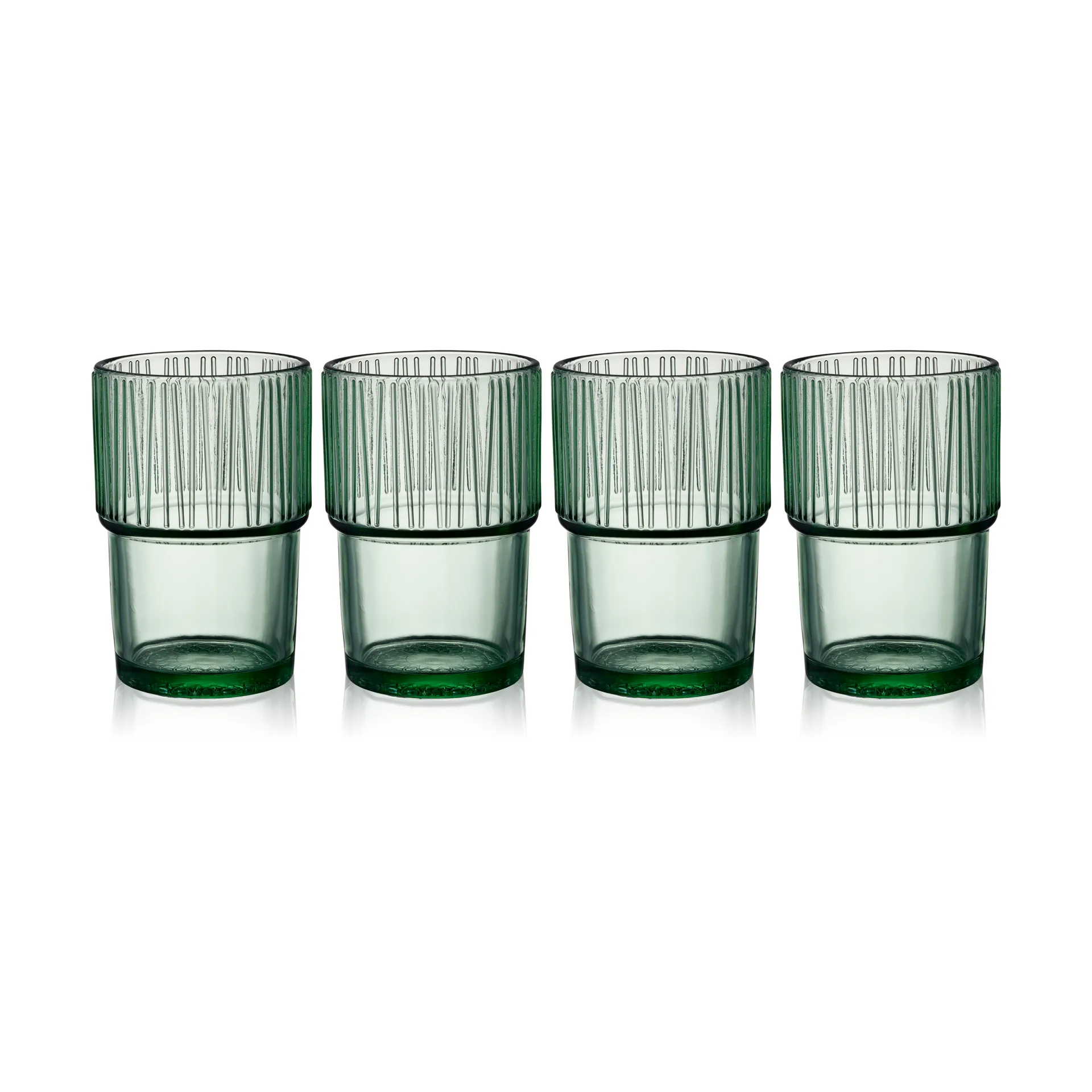Kusintha caféglas 38 cl 4-pack, Green Bitz