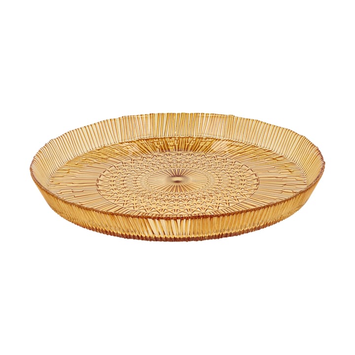 Kusintha serveerschaal rond Ø30 cm - Amber - Bitz