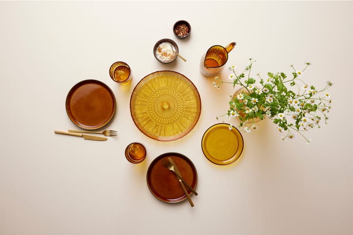 Kusintha serveerschaal rond Ø30 cm, Amber Bitz