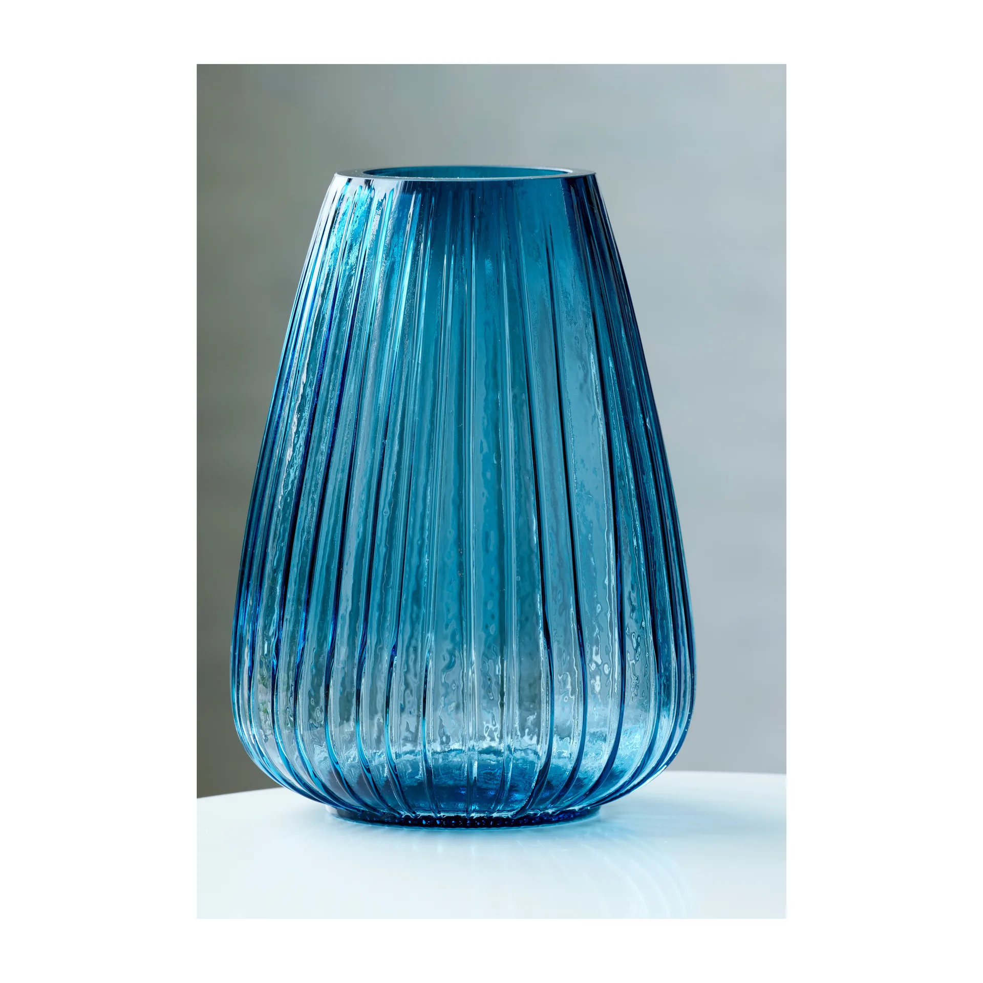 Kusintha vaas 22 cm, Blauw Bitz