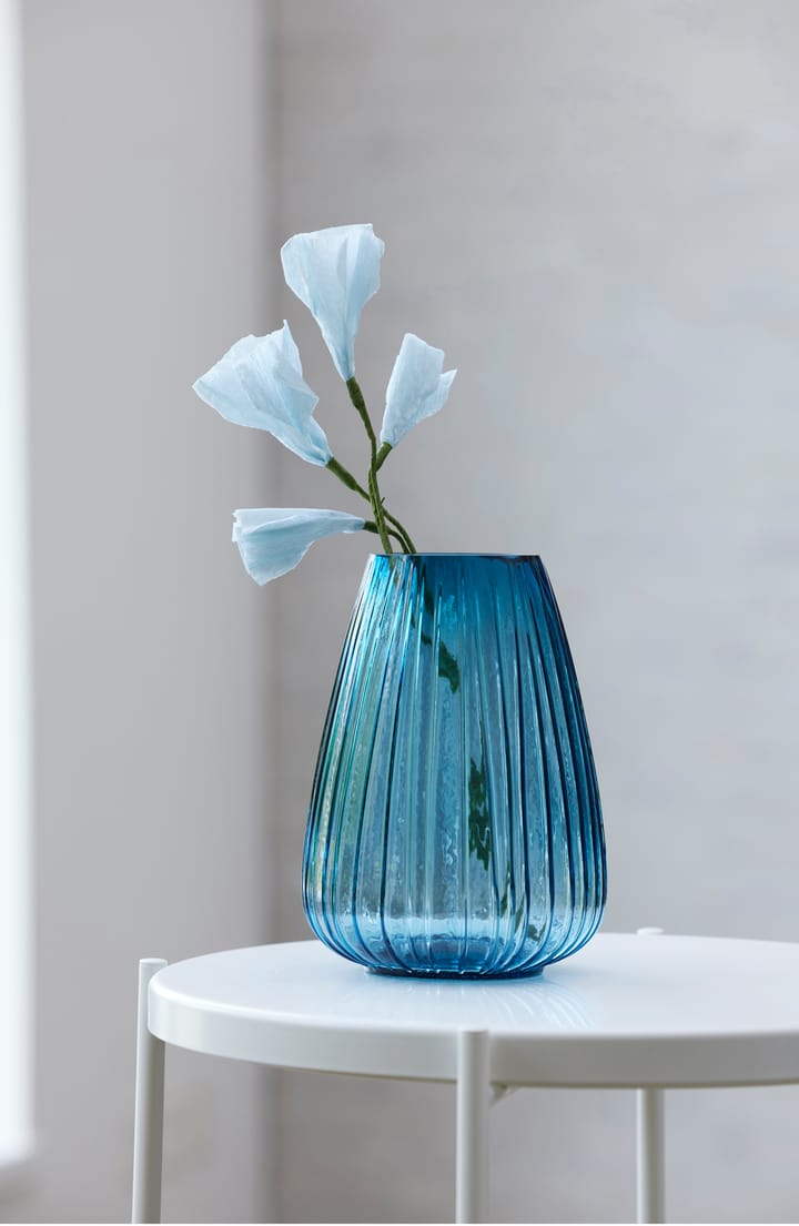 Kusintha vaas 22 cm, Blauw Bitz