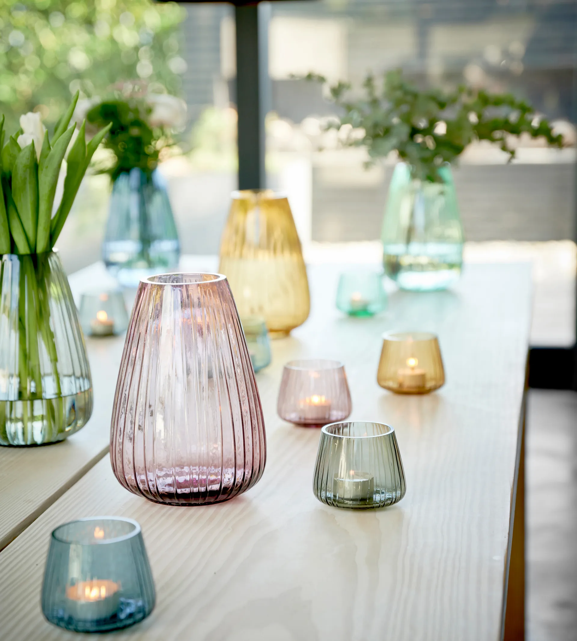 Kusintha vaas 22 cm, Groen Bitz