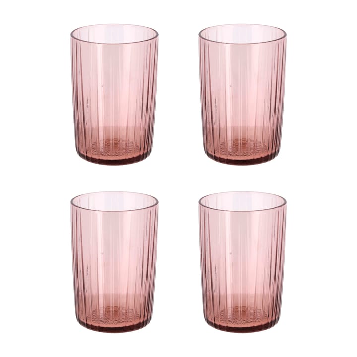 Kusintha waterglas 28 cl 4-pack - Pink - Bitz