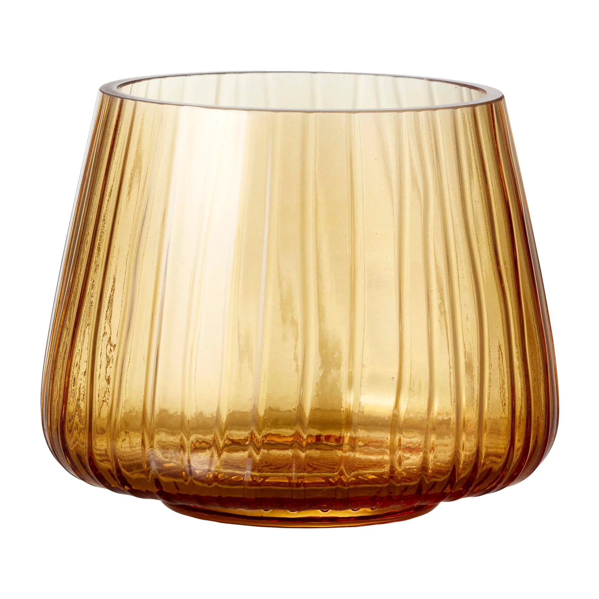 Kusintha waxinelichtjeshouder 7,5 cm 2-pack, Amber Bitz