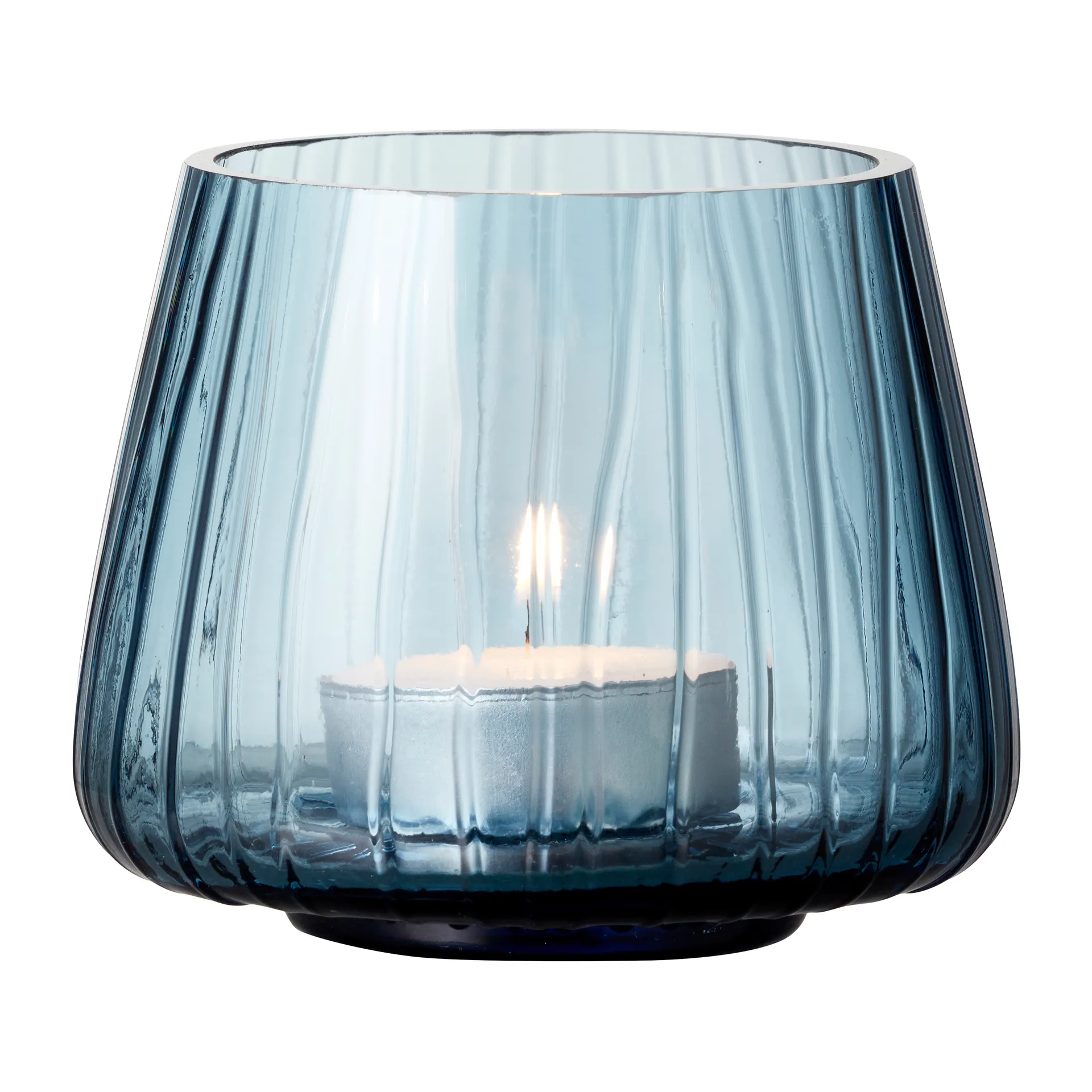 Kusintha waxinelichtjeshouder 7,5 cm 2-pack, Blauw Bitz