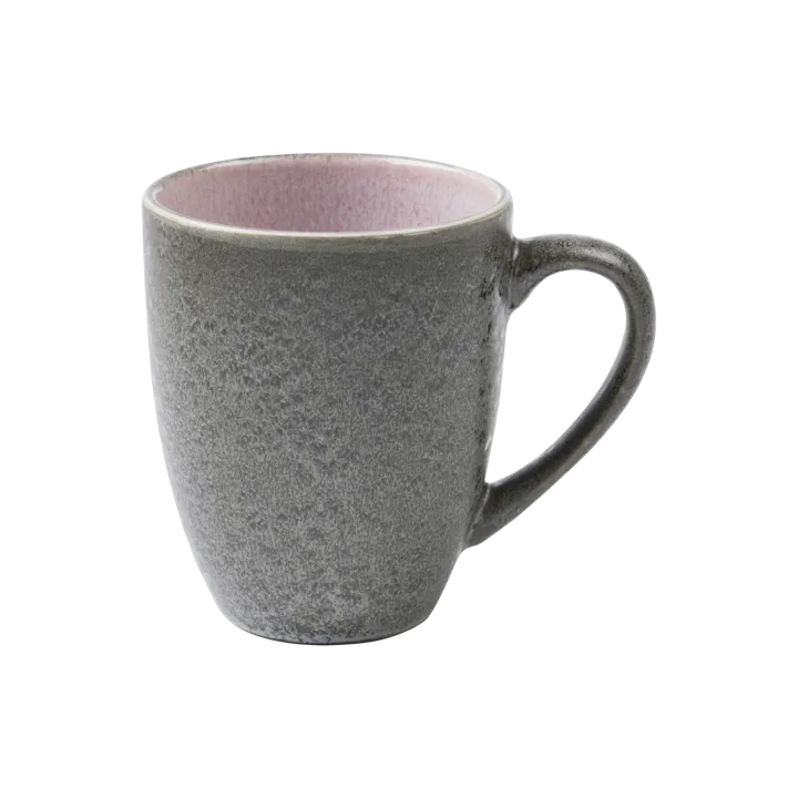 Mok 30 cl steengoed - Grijs-roze - Bitz
