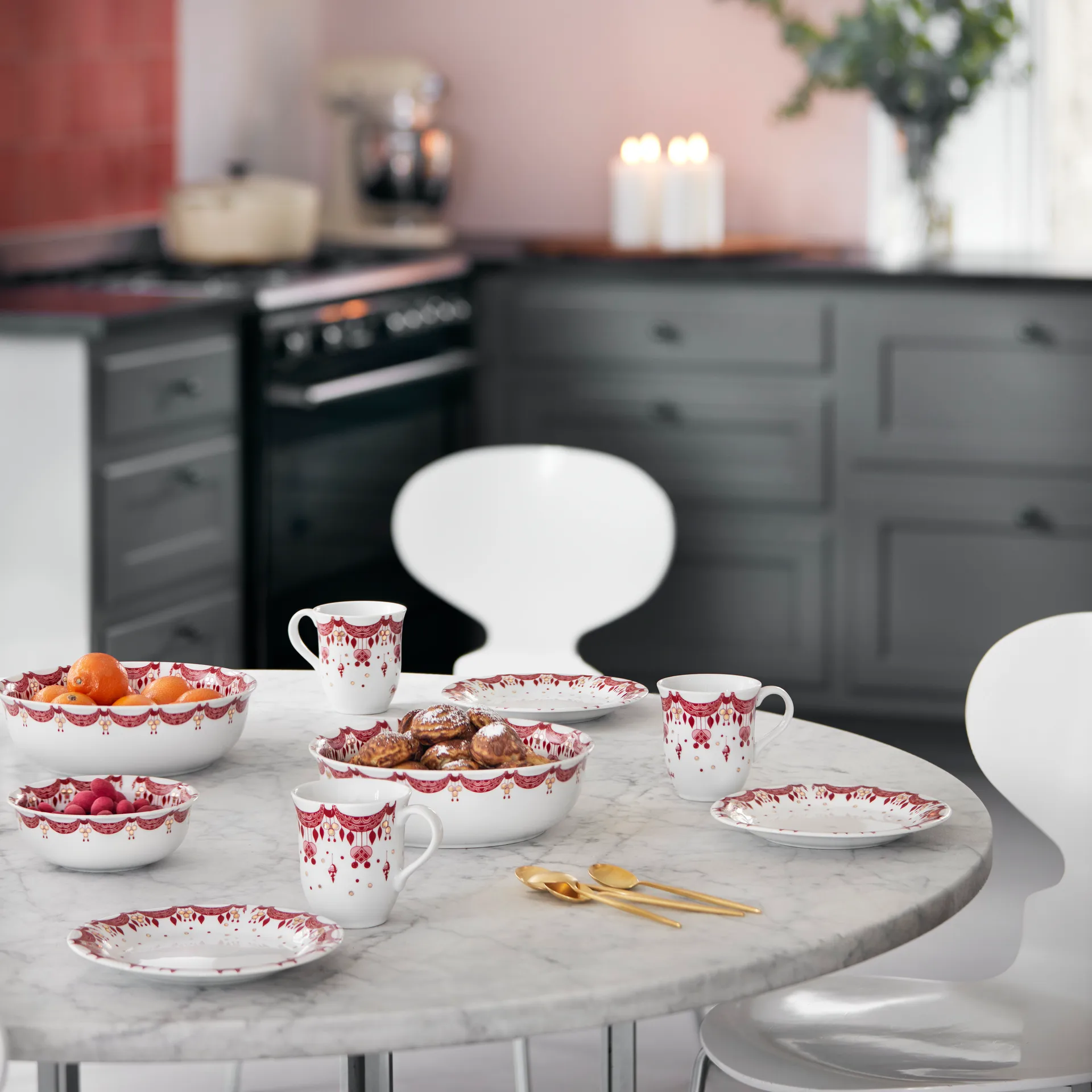 Bjørn Wiinblad Christmas bord Ø 20 cm., rood Bjørn Wiinblad