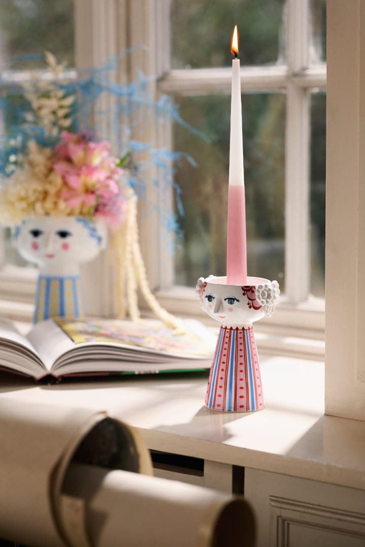 Eva kandelaar 14 cm, Rood Bjørn Wiinblad