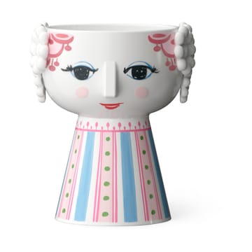 Eva kandelaar 9,5 cm - Roze - Bjørn Wiinblad