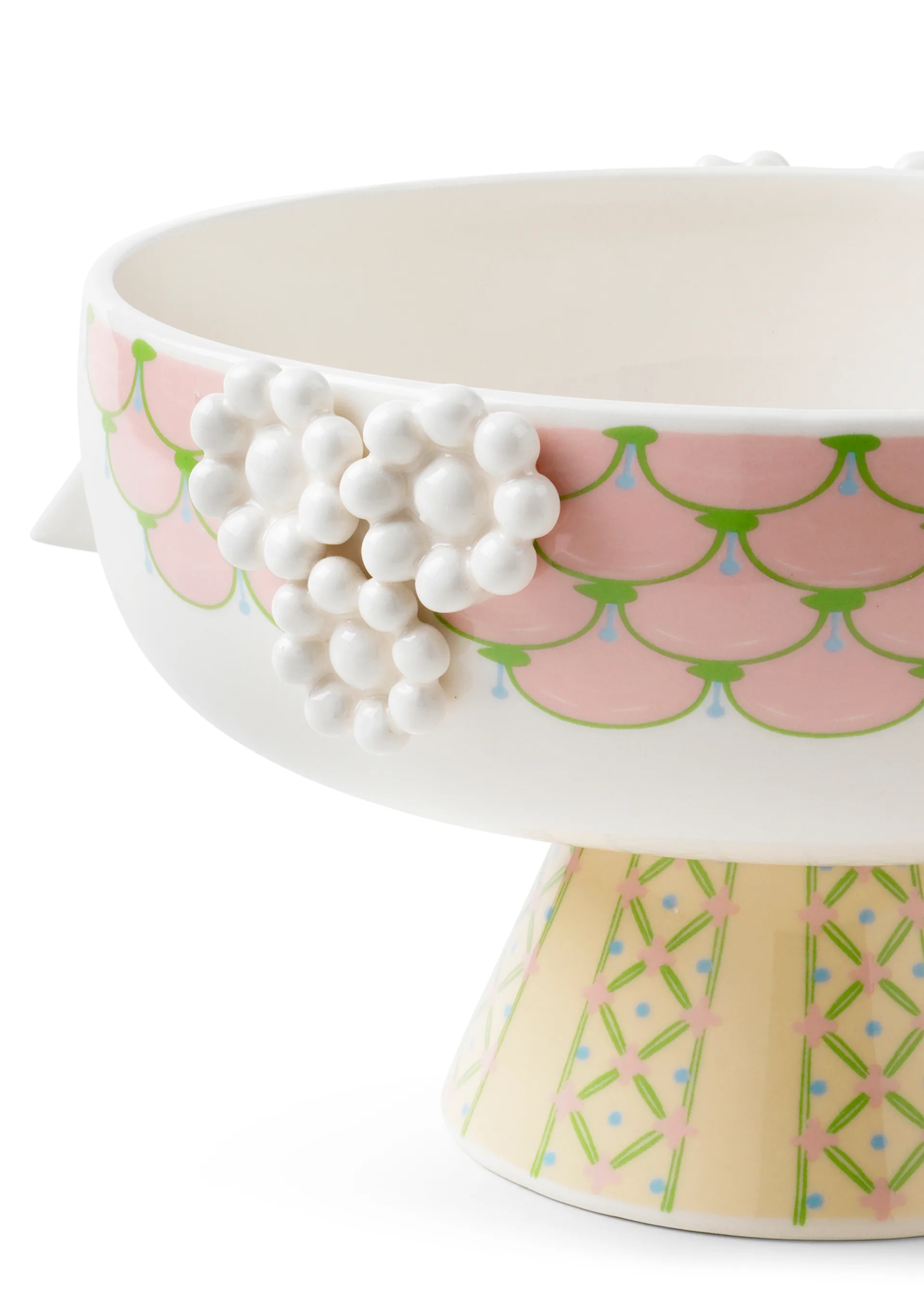 Eva schaal op voet Ø24 cm, Roze Bjørn Wiinblad