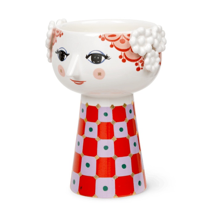 Eva vaas 15 cm - Paars-rood - Bjørn Wiinblad