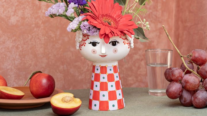 Eva vaas 15 cm, Paars-rood Bjørn Wiinblad