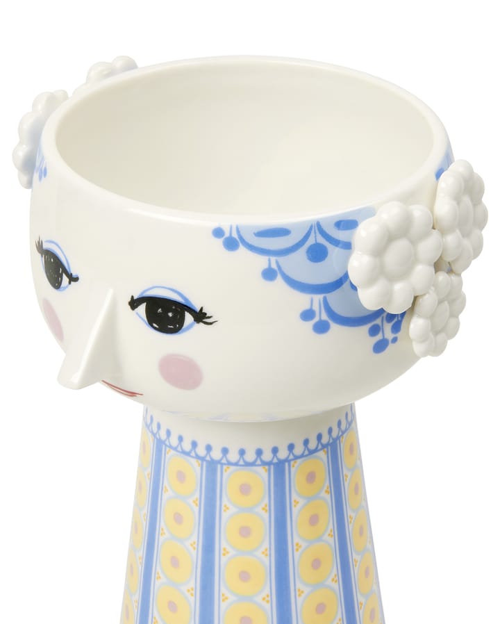 Eva vaas 18,5 cm, Blauw-blauw Bjørn Wiinblad