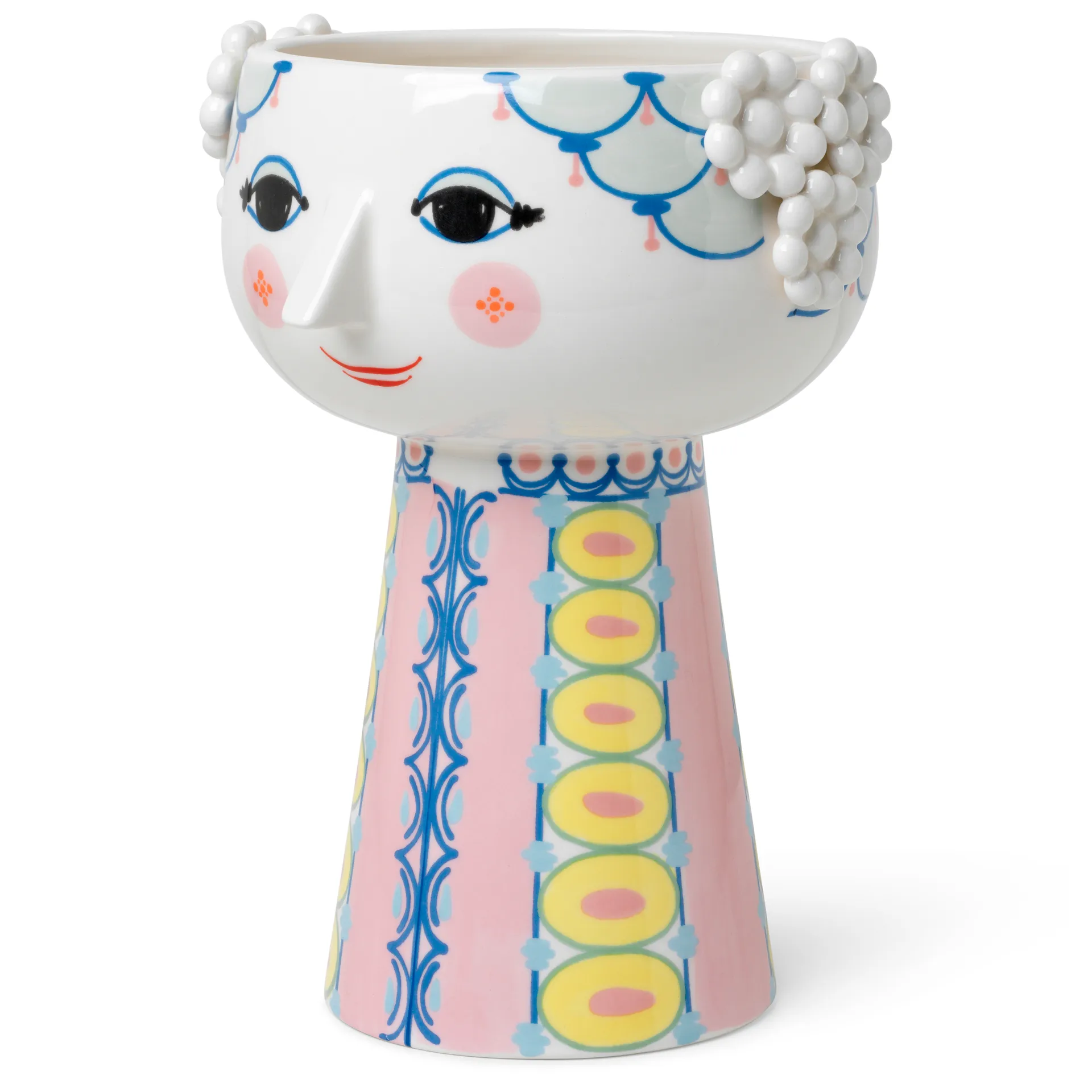 Eva vaas 23 cm, Roze Bjørn Wiinblad