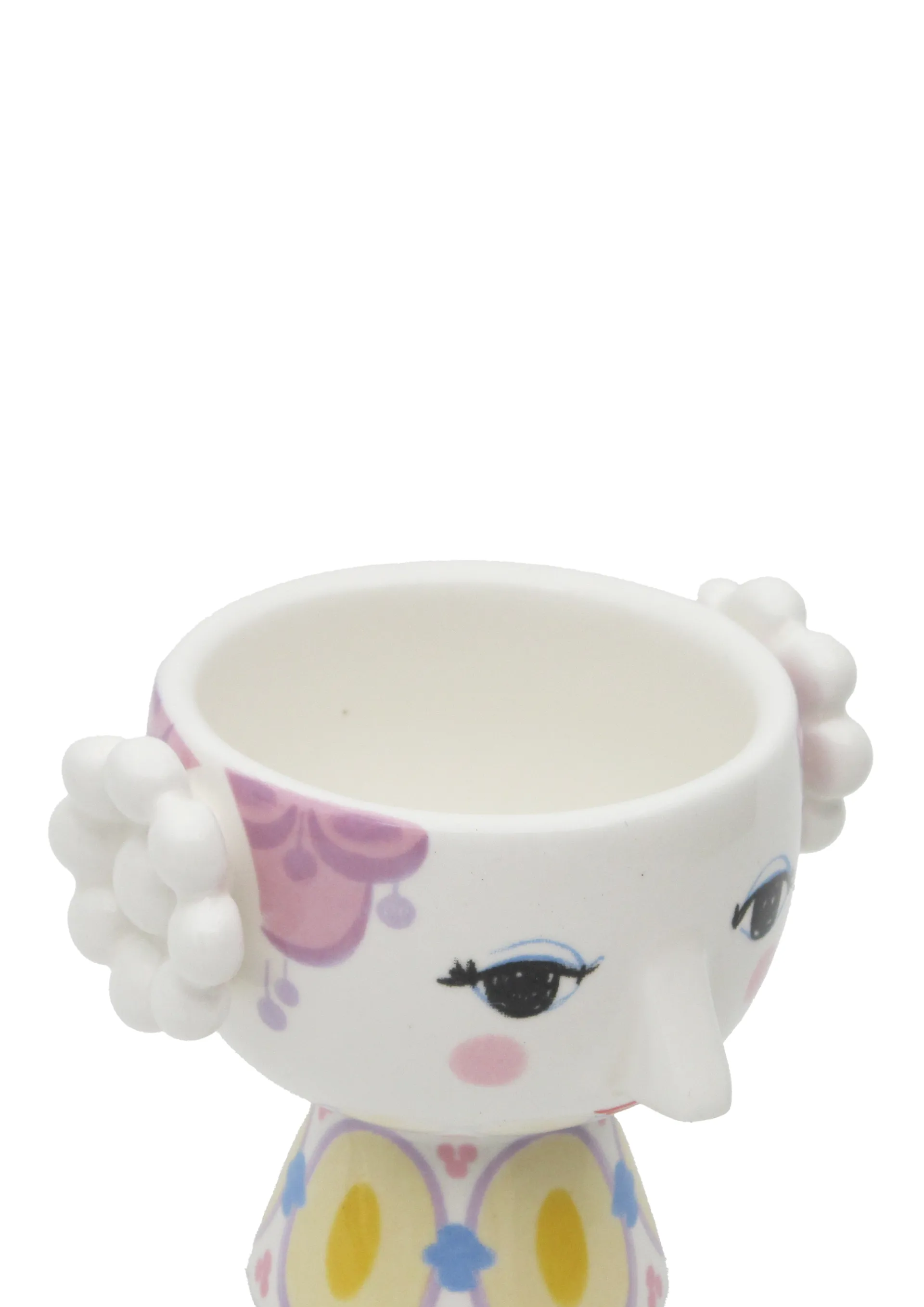 Eva waxinelichthouder Ø6,5 cm 2-pack, Geel-lavendel Bjørn Wiinblad