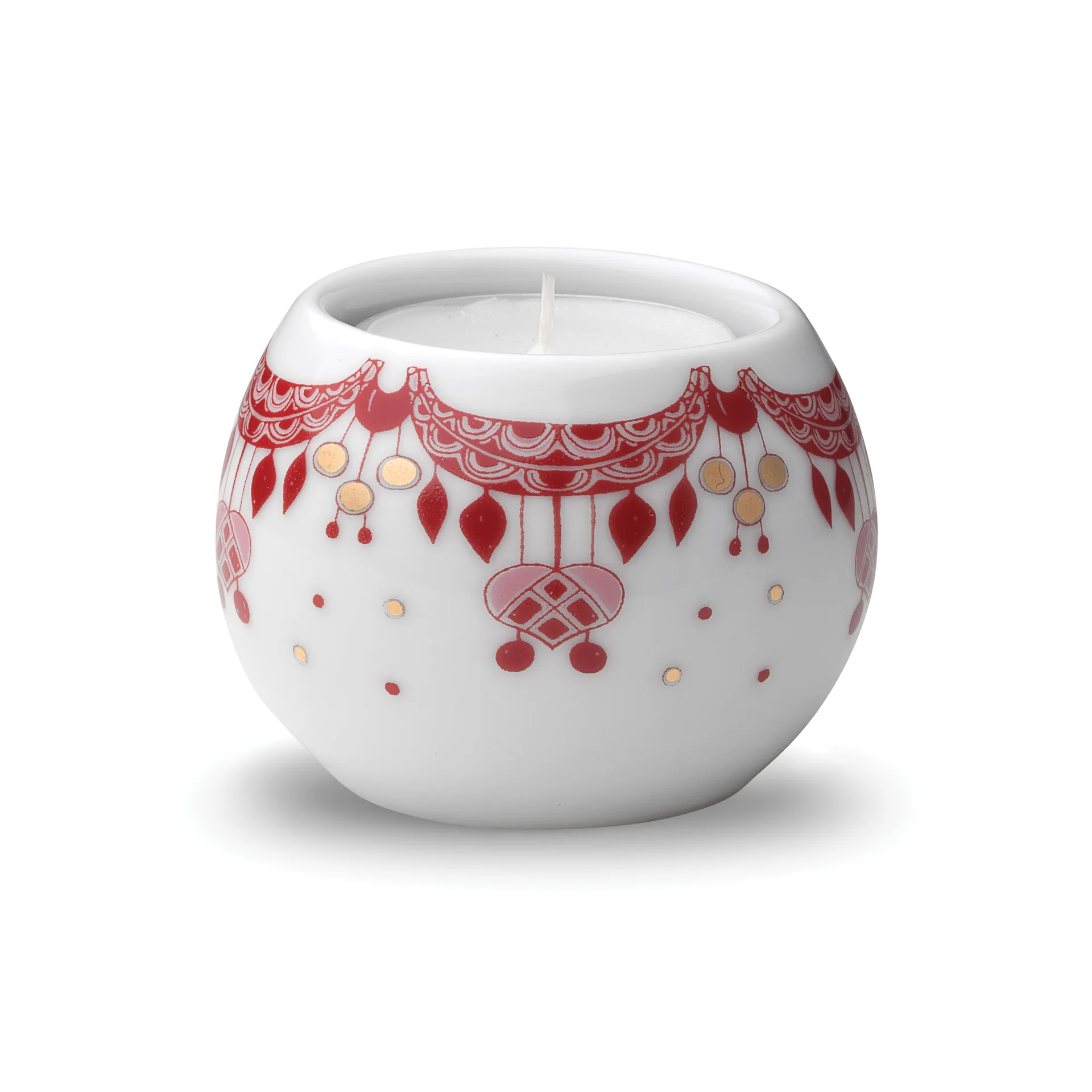 Guirlande waxinelichtjeshouder 5 cm, Rood Bjørn Wiinblad