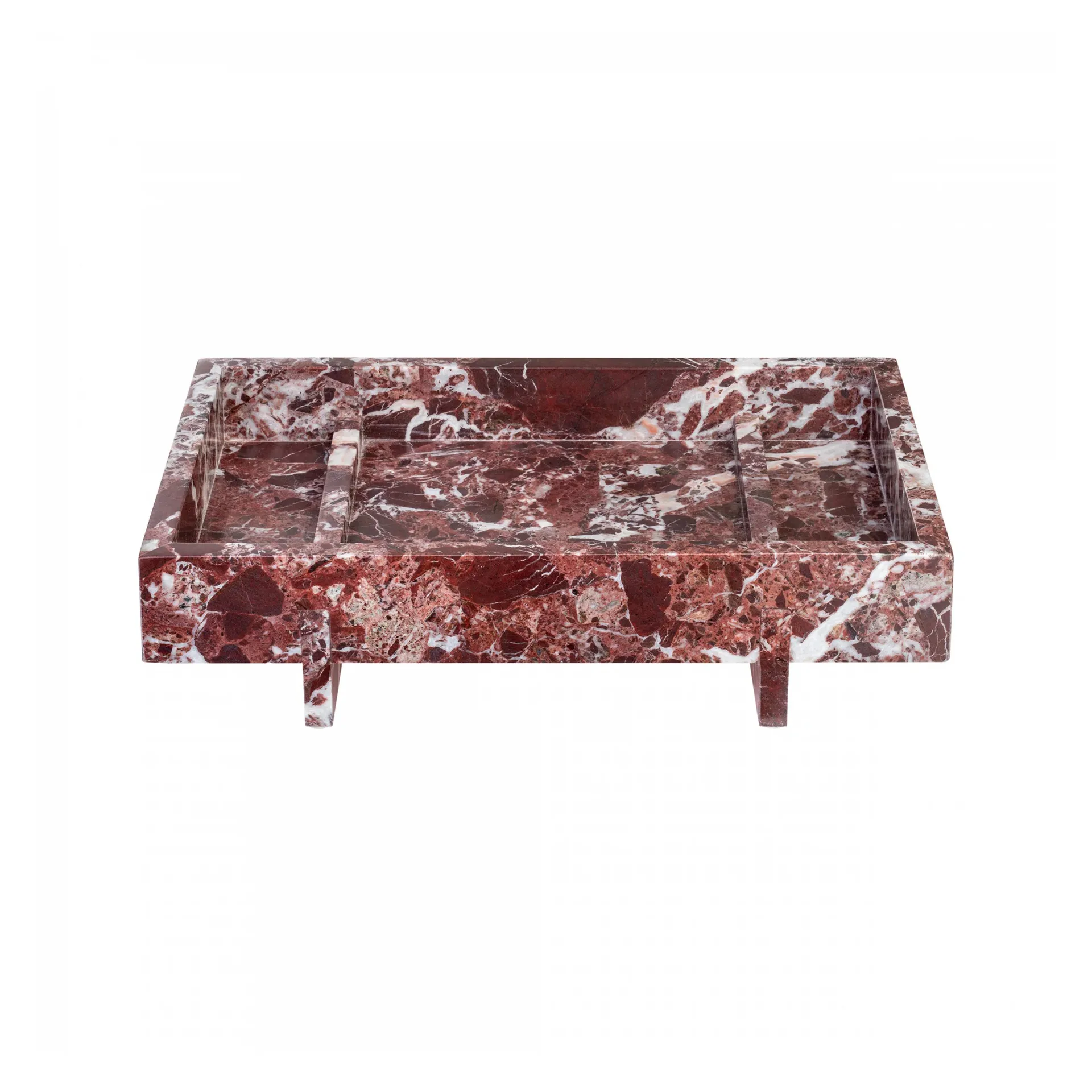 Abento marmeren decoratieschaal 18x30 cm, Cedar wood blomus
