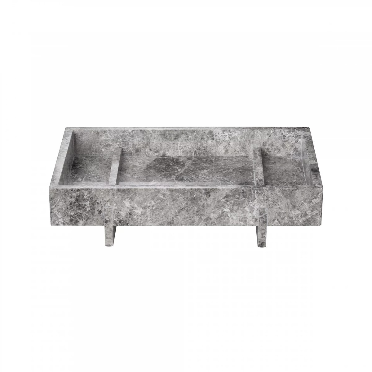 blomus Abento marmeren decoratieschaal 18x30 cm Sharkskin