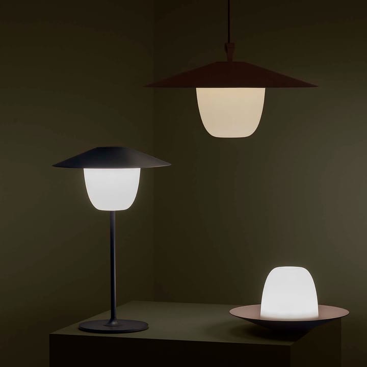 Ani mobiele ledlamp 33 cm, Warm gray (donkergrijs) blomus