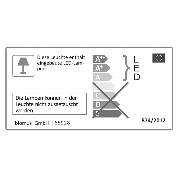 Ani mobiele ledlamp 33 cm, Wit blomus