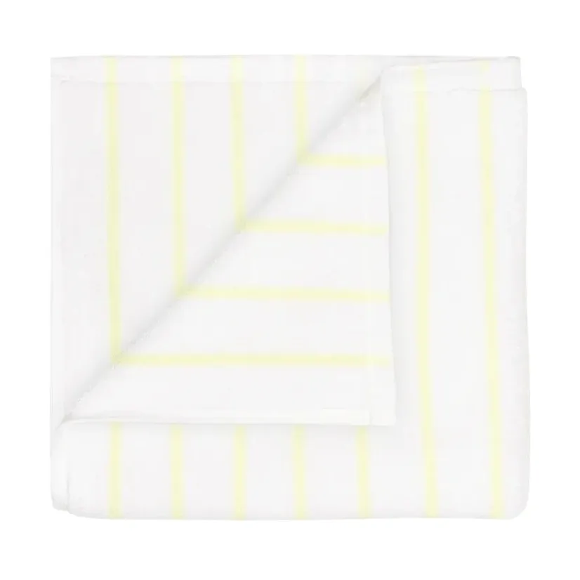 Arto handdoek, 2-pack, Transparant geel-wit, 30x50 cm blomus