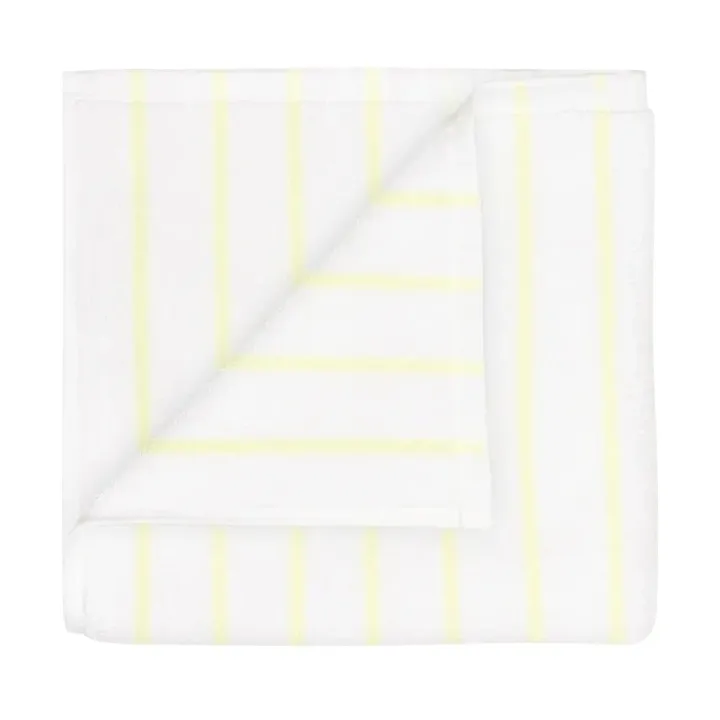 Arto handdoek - 2-pack, Transparant geel-wit, 30x50 cm - blomus
