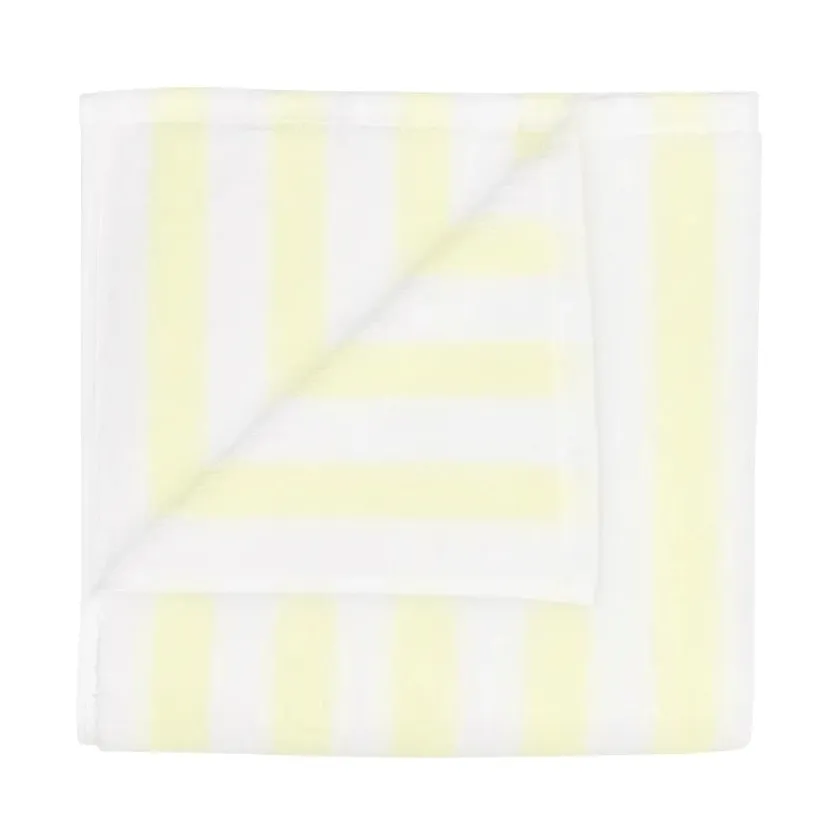 Arto handdoek, 2-pack, Wit-transparant geel, 30x50 cm blomus