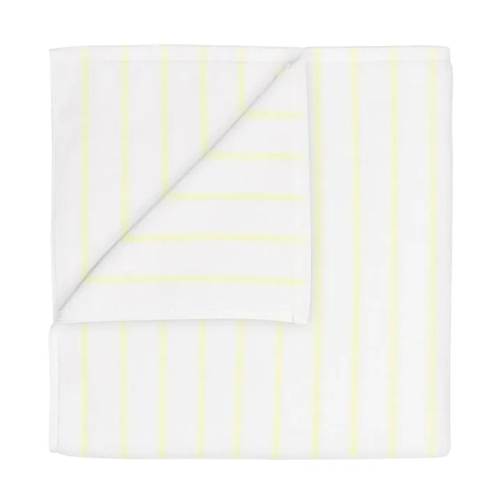 Arto handdoek - Transparant geel-wit, 70x140 cm - blomus