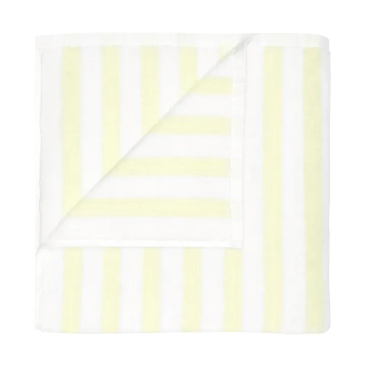 Arto handdoek - Wit-transparant geel, 70x140 cm - blomus