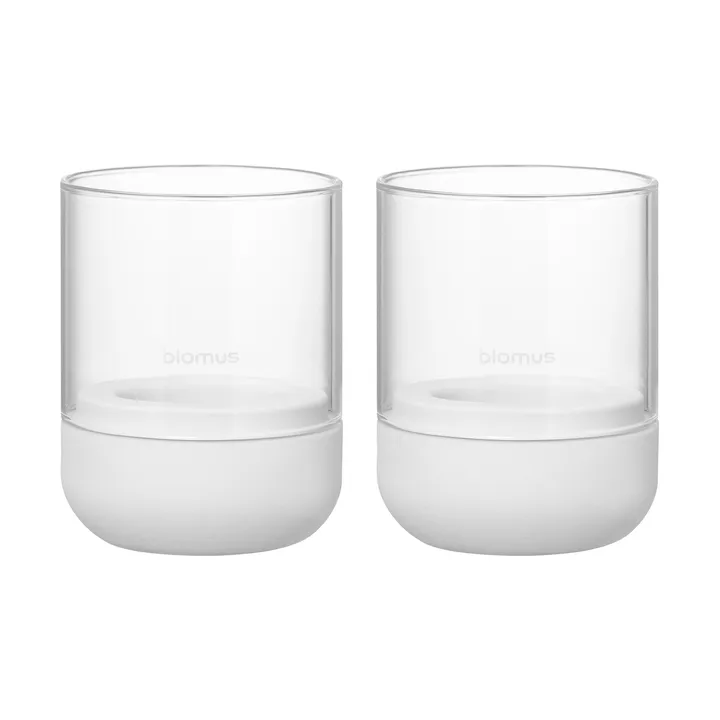 Calma waxinelichthouder Ø7 cm 2-pack - Lily white - Blomus