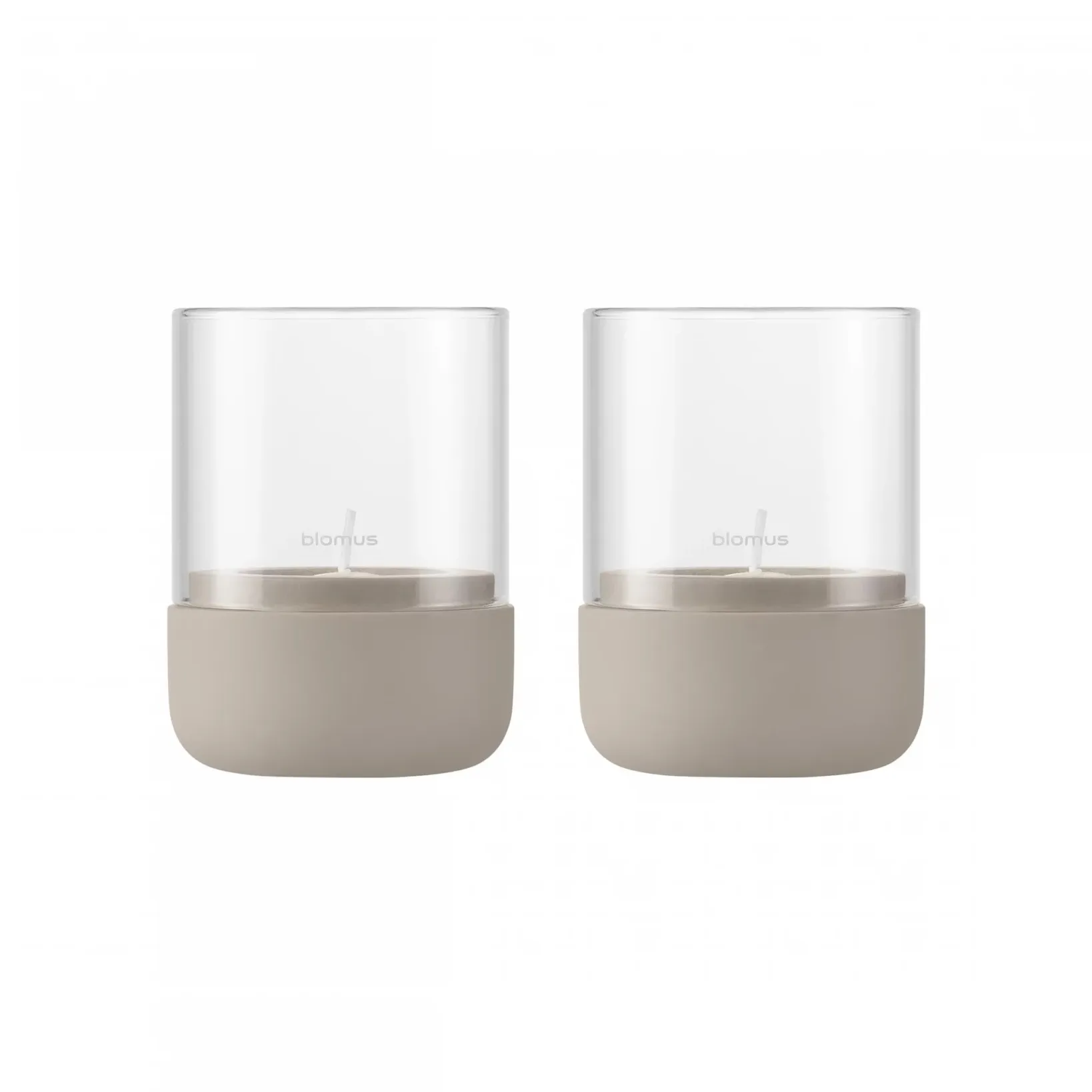 Calma waxinelichtjeshouder Ø7 cm 2-pack, Fungi blomus