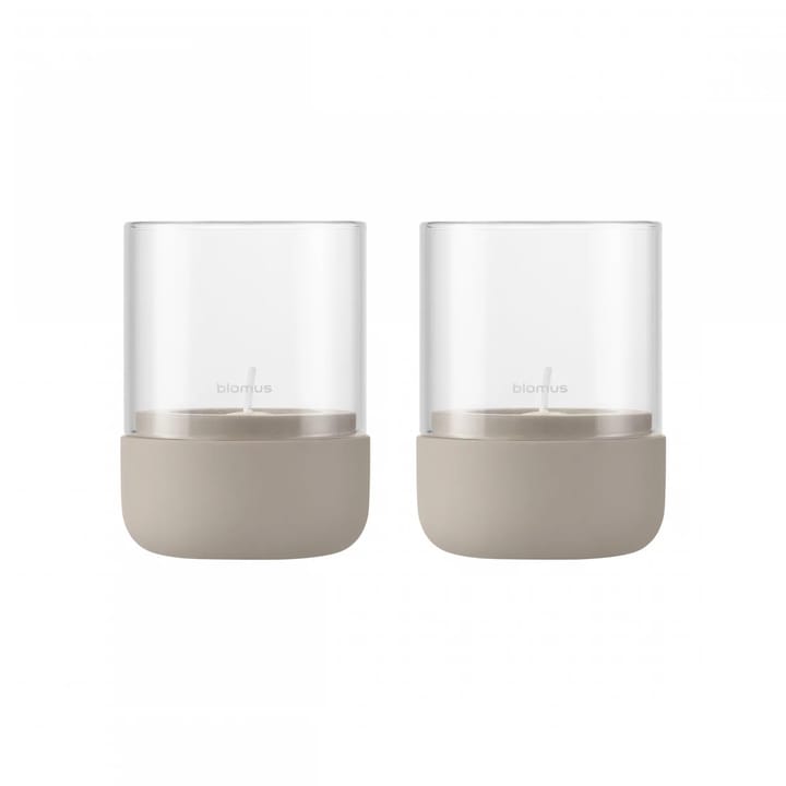 Calma waxinelichtjeshouder Ø7 cm 2-pack, Fungi Blomus