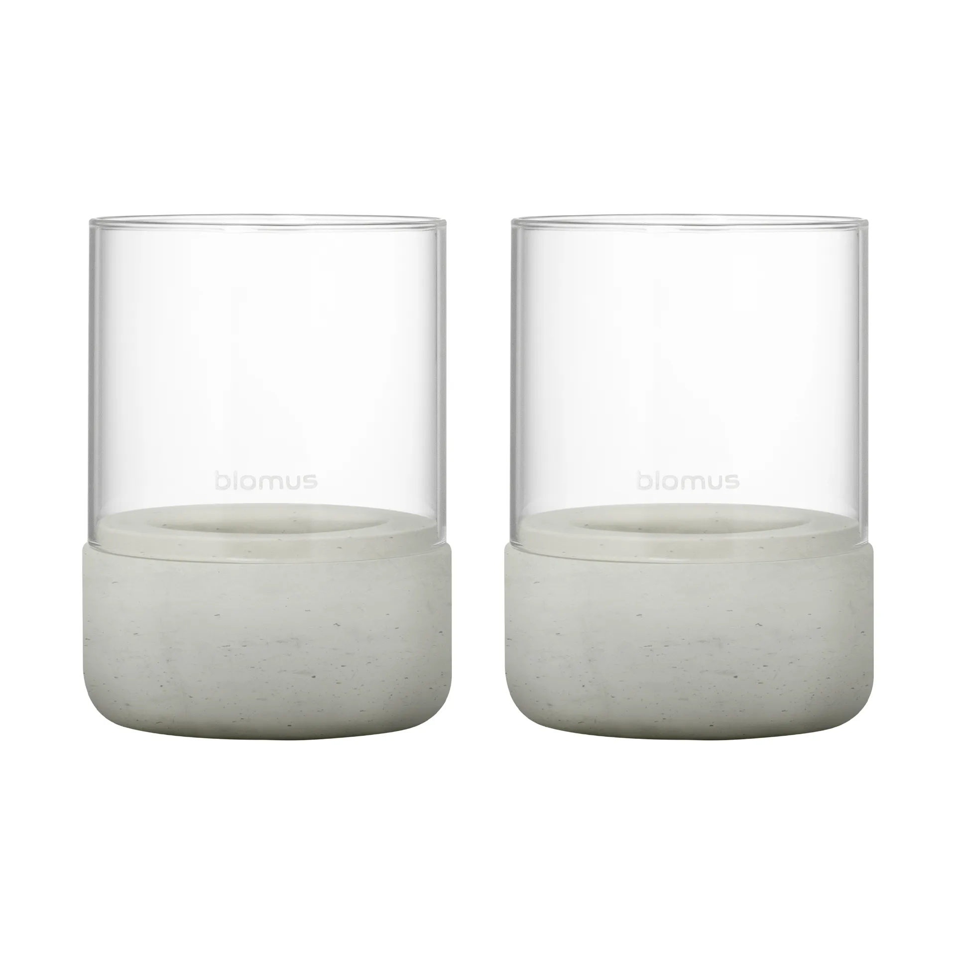 Calma waxinelichtjeshouder Ø7 cm 2-pack, Light grey blomus
