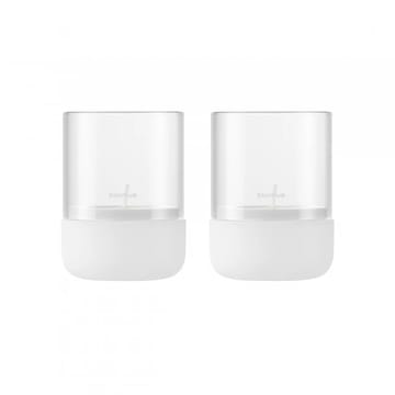 Calma waxinelichtjeshouder Ø7 cm 2-pack - Lily white - Blomus