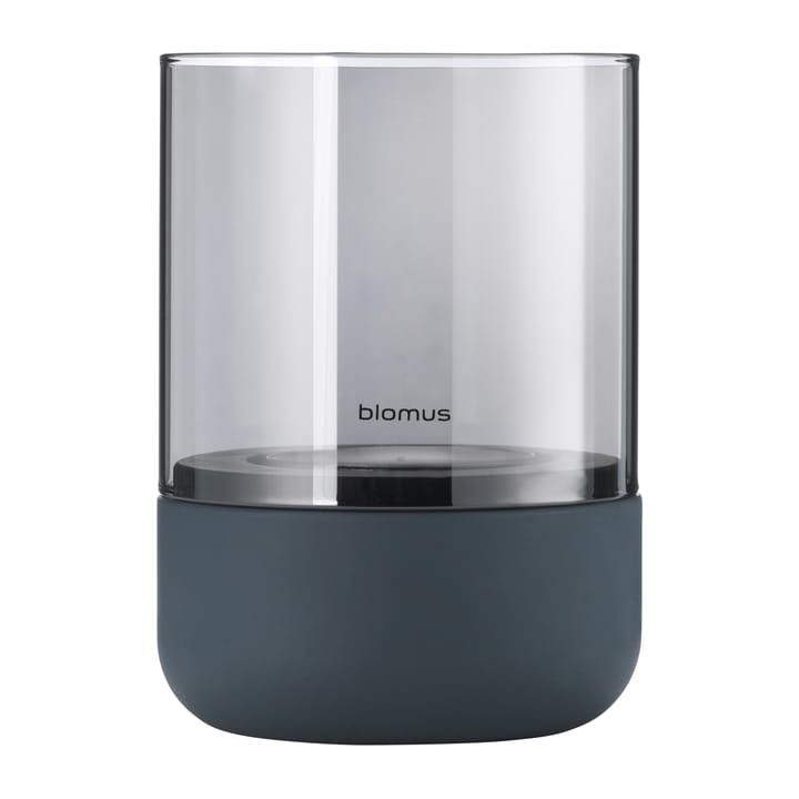 Calma waxinelichtjeshouder met waxinelichtje Ø10 cm, Steel grey Blomus