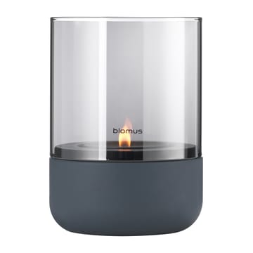 Calma waxinelichtjeshouder met waxinelichtje Ø10 cm - Steel grey - Blomus