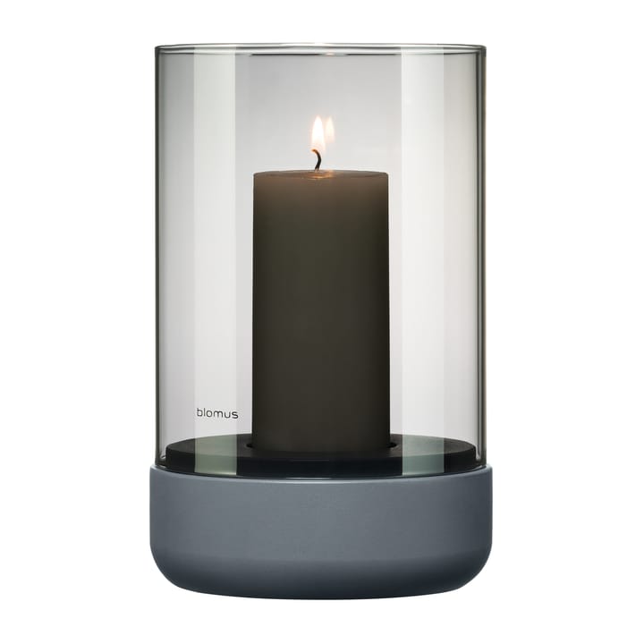 Calma windlicht Ø12 cm, Gray-smoke Blomus